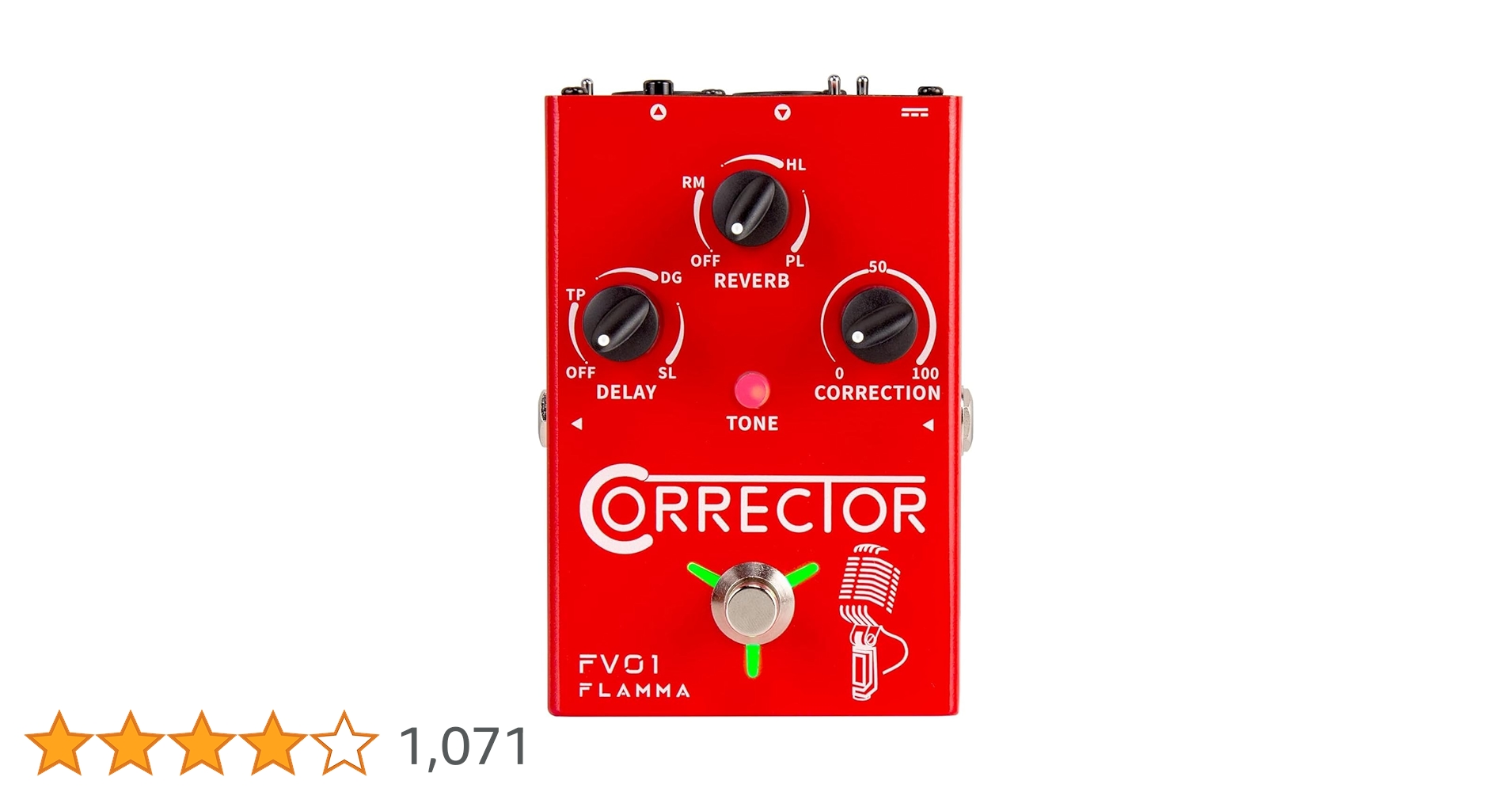 FLAMMA FV01 ボーカル エフェクターピッチ 補正 遅延 リバーブ付 Amazon | FLAMMA FV01 ボーカル ピッチ 補正 ペダル 遅延