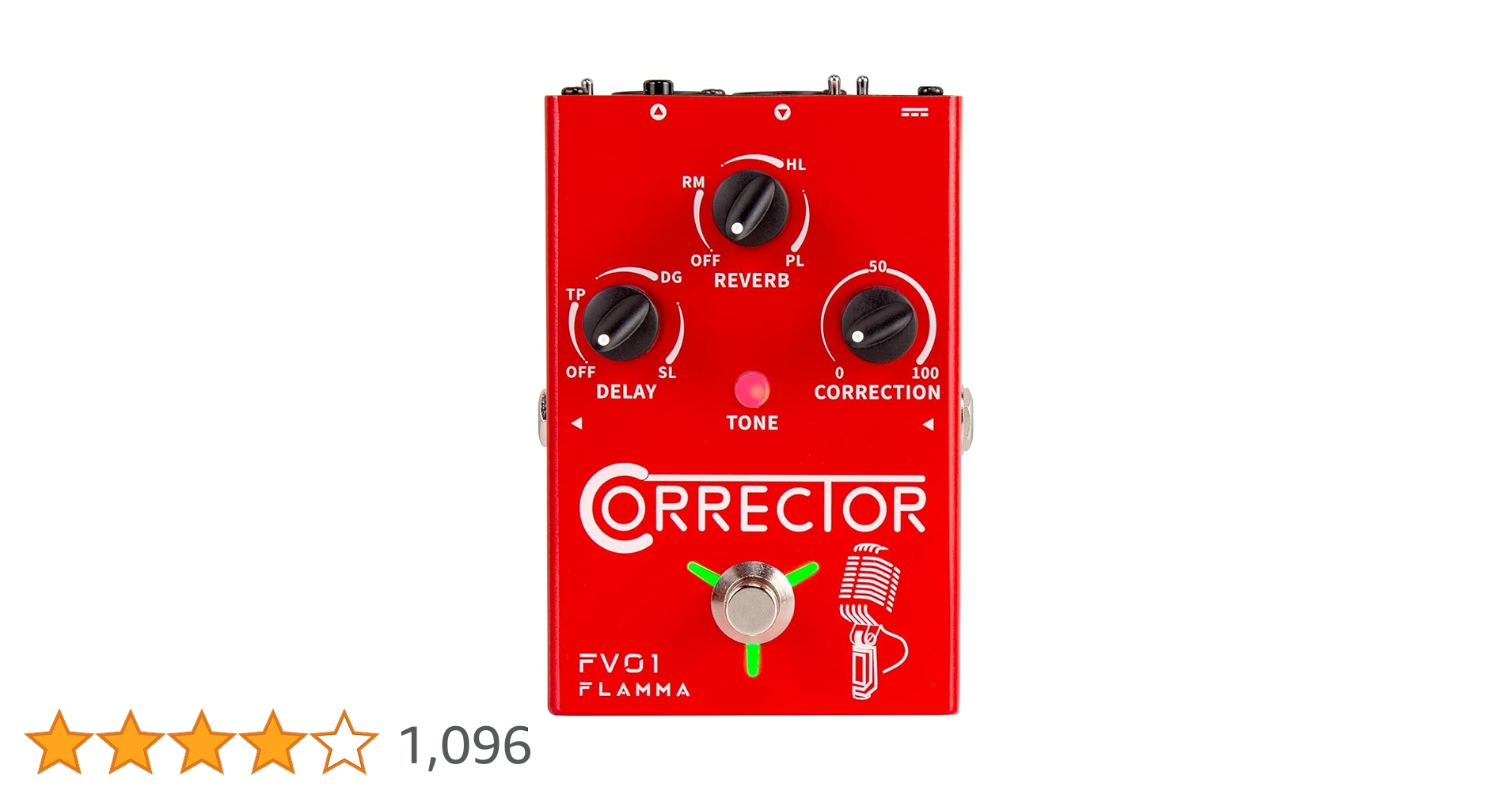 FLAMMA FV01 ボーカル ピッチ 補正 ペダル 遅延 リバーブ付 Amazon | FLAMMA FV01 ボーカル ピッチ 補正 ペダル 遅延 リバーブ付