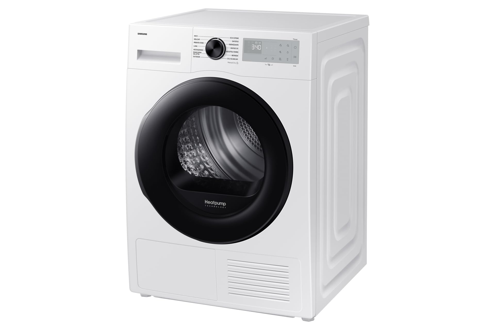 DV90DG52A0AHET - Asciugatrice 9 Kg, con Pompa di Calore, Libera Installazione, Classe energetica A+++