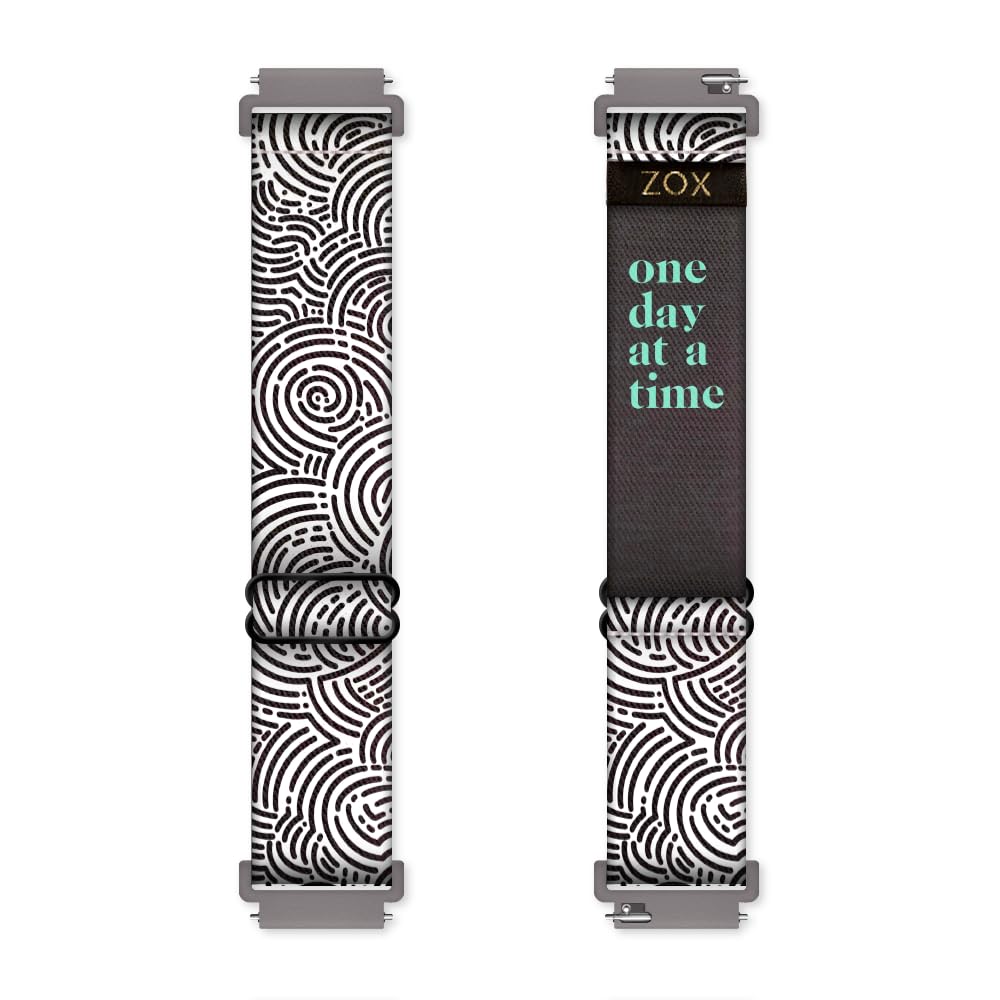 bracelet智能手环表带one day at a time柔软可调励志话语精美图案