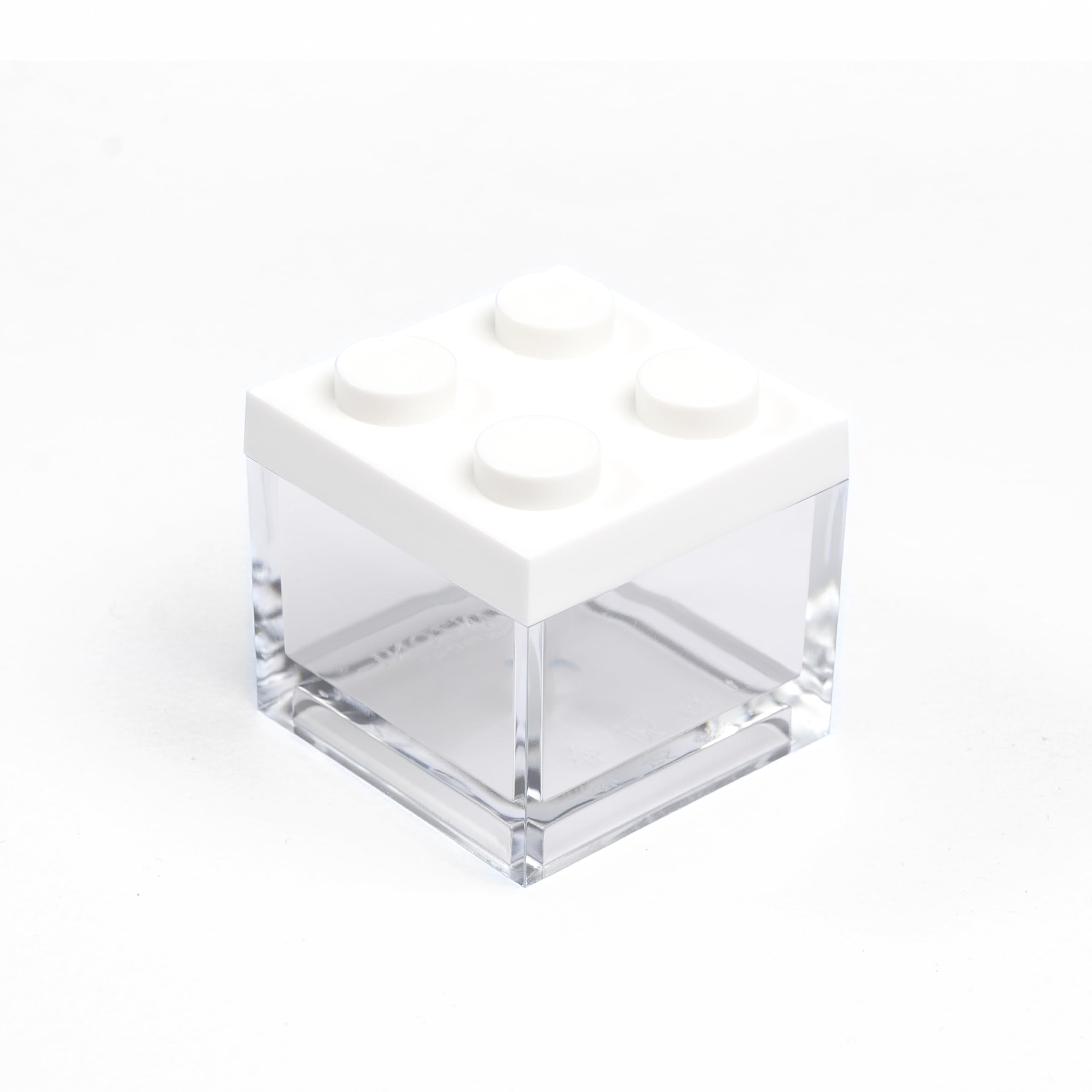 Manzoni Home - Contenitori Mattoncino - Set da 24 Pezzi colore Bianco - Ideali come Bomboniere per Matrimoni, Feste di Laurea e Decorazioni Creative - Made in Italy