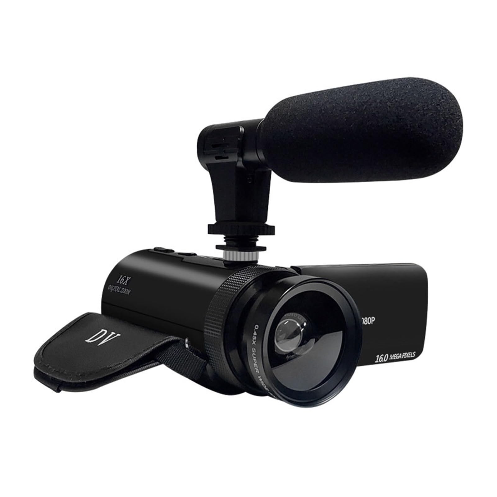 Fotocamera digitale a grande schermo in ABS for la registrazione quotidiana e il vlogging familiare Videocamera con tempo di standby lungo Leggero