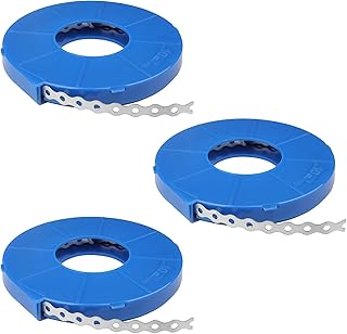3 Pack 32ft Perforated Metal Hanger Straps, Galvanized Steel Hanger with 3/16