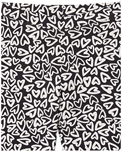 image for Amazon Essentials Girls' Leggings, Pack of 5, Aqua Blue/Black/Blue/Hea