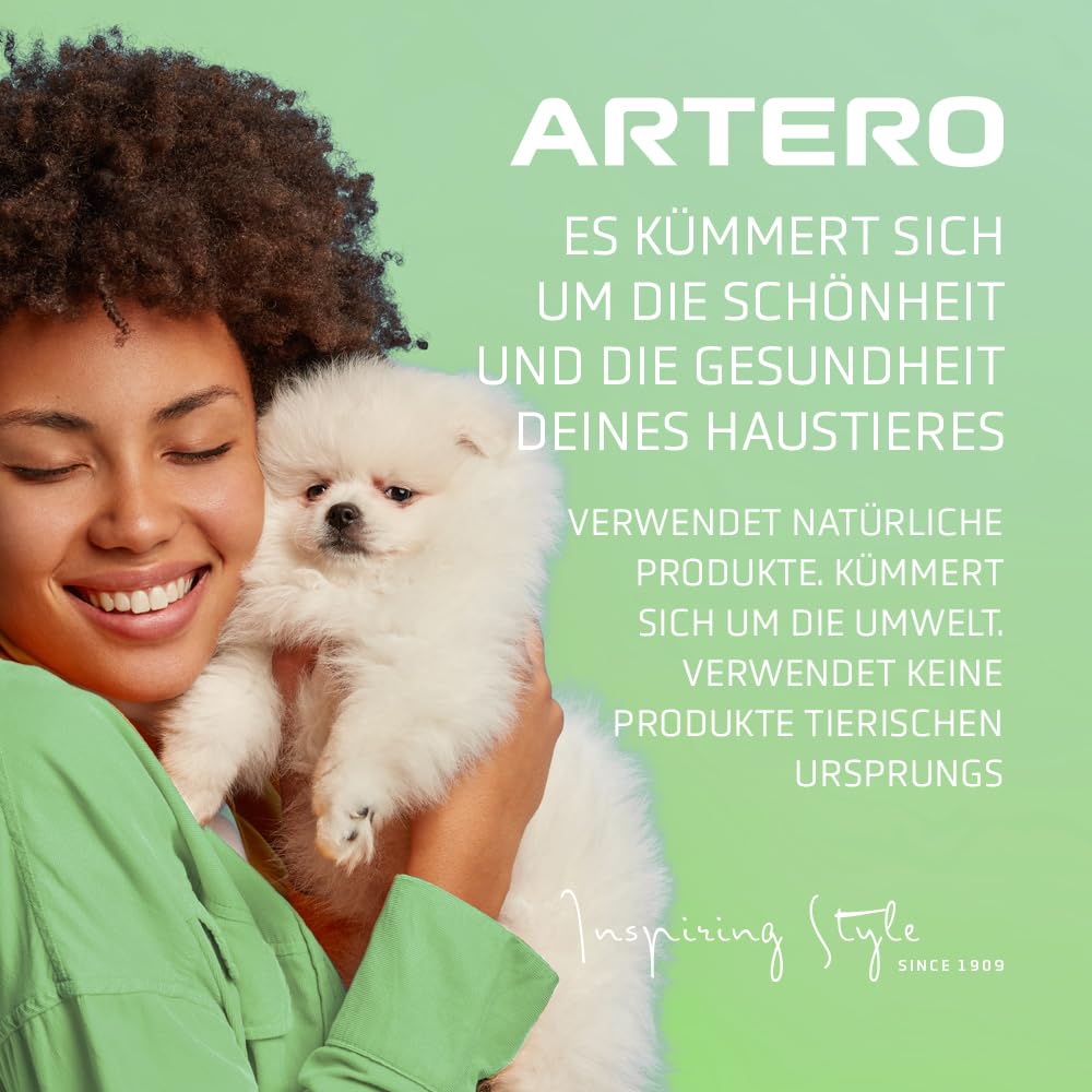 Pflege-Set. Fellpflege für Hunde oder Katzen mit Artero Mix und Artero Stella.