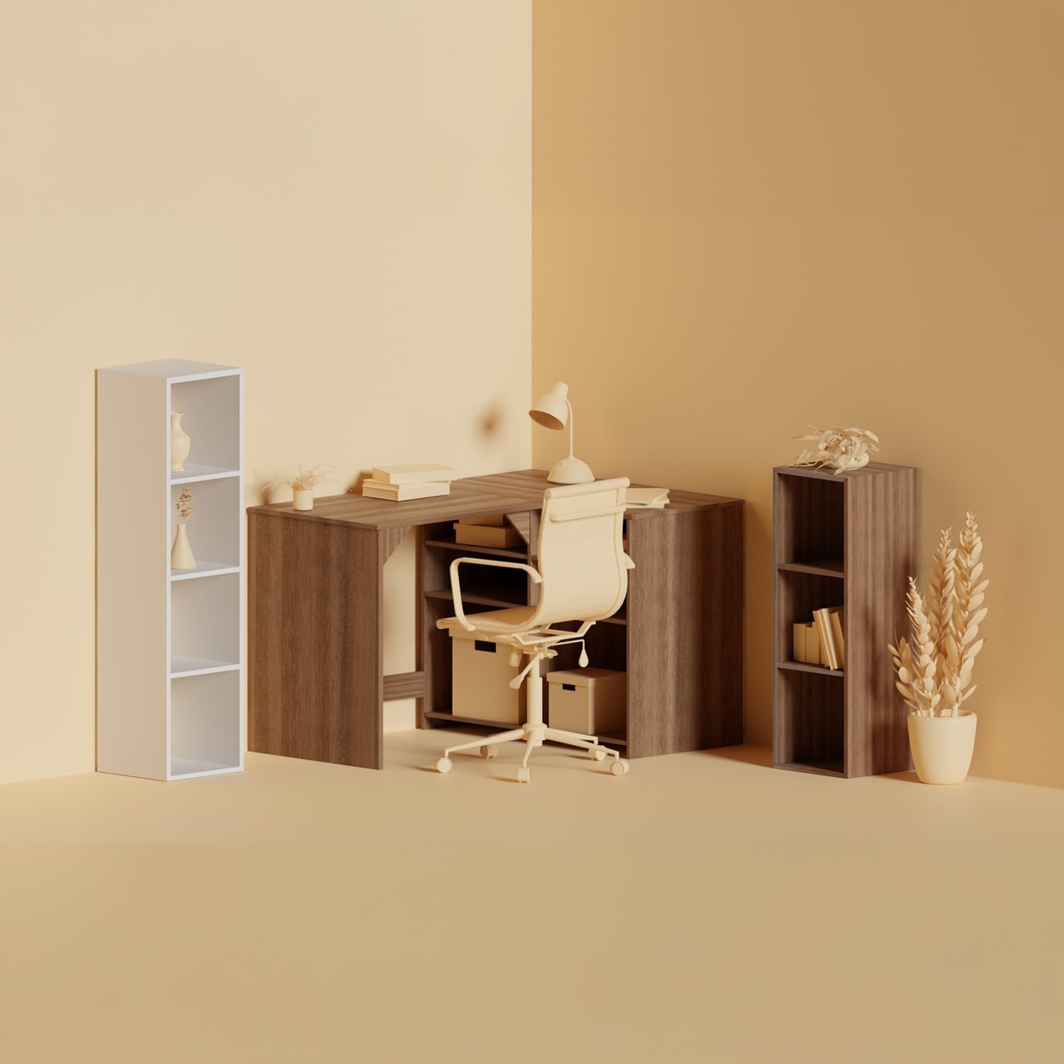 Escritorio Esquinero Reversible SpaceQub 110x67.5x75cm 7house