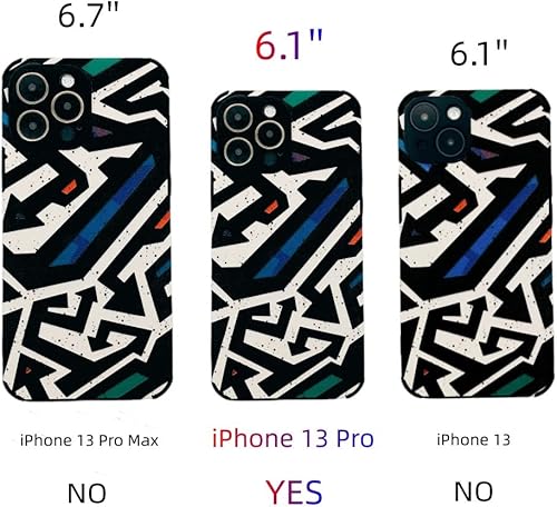 Miniatura 7 de Funda para iPhone 13 Pro de piel sintética suave, a prueba de golpes, antideslizante, compatible con iPhone 13 Pro de 6.1 pulgadas (fría)