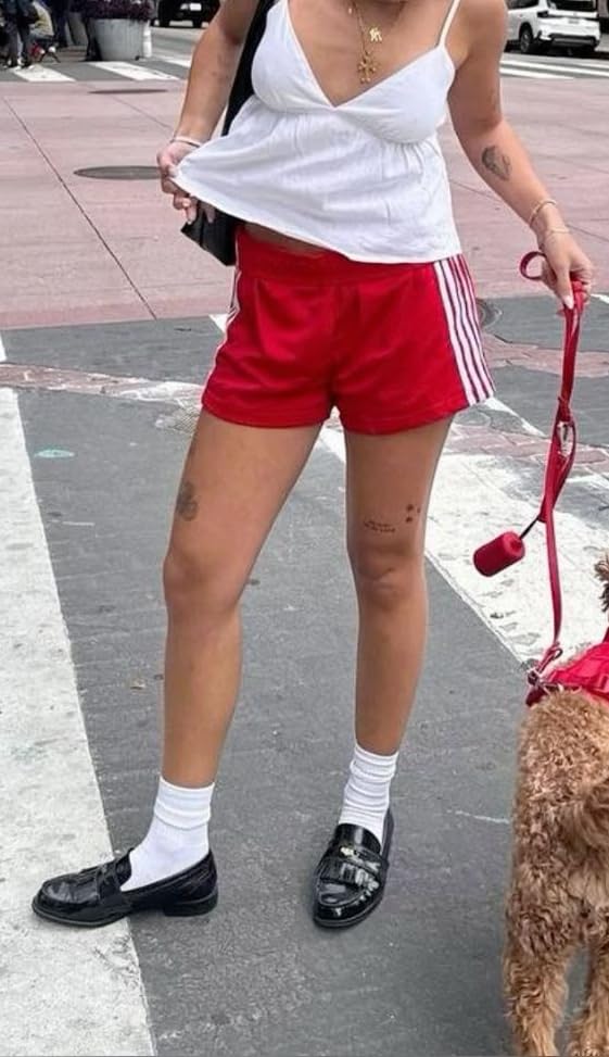 UAURORAO Women Striped Athletic Shorts Elastic Waist Side Stripe Casual Shorts Loose Patchwork Workout Sweat Shorts3