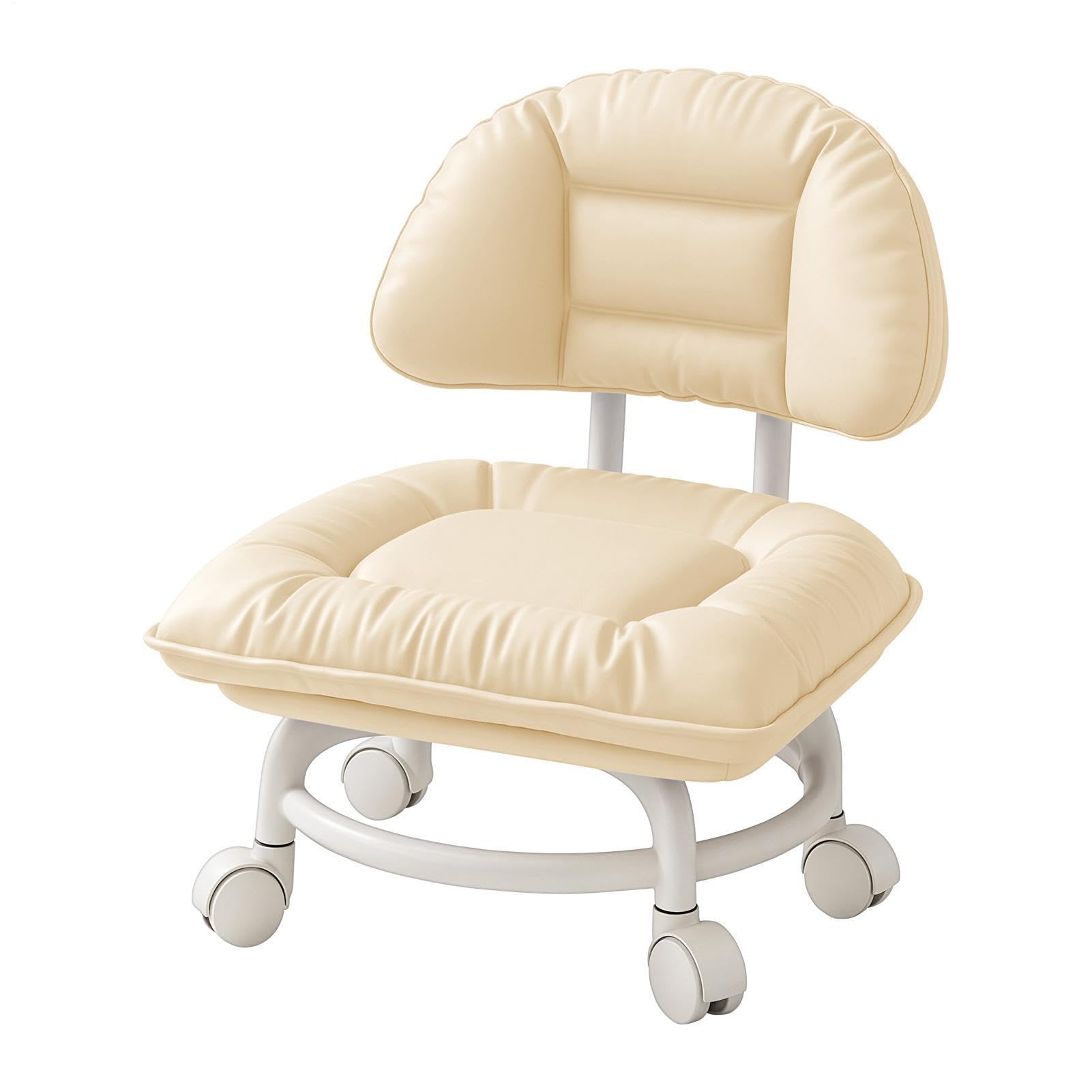 Ergonomiczne krzesło do biurka na kółkach z oparciem i kółkami