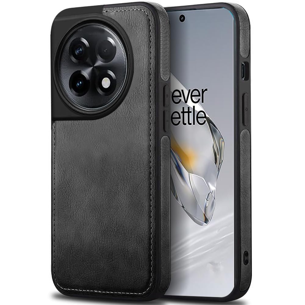 KARWAN®️ Genuine Leather Finish Oneplus 11R Back Cover Case |Shockproof Design |Raised Edges for Camera & Screen Protection |Super Soft - Touch |Leather Case for Oneplus 11R(Black) (B0CTK948L3) Amazon Price History, Amazon Price Tracker