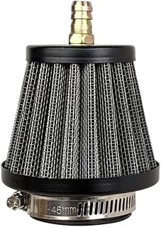 39mm Air Filter with Nipple For 90cc 110cc 125cc Dirt Pit Bike GY6 50cc QMB139 Moped Scooter Off Road Motorcycle ATV Quad XR50 CRF50 CRF70 XR CRF KLX Apollo X RFZ SSR Lifan (Black)