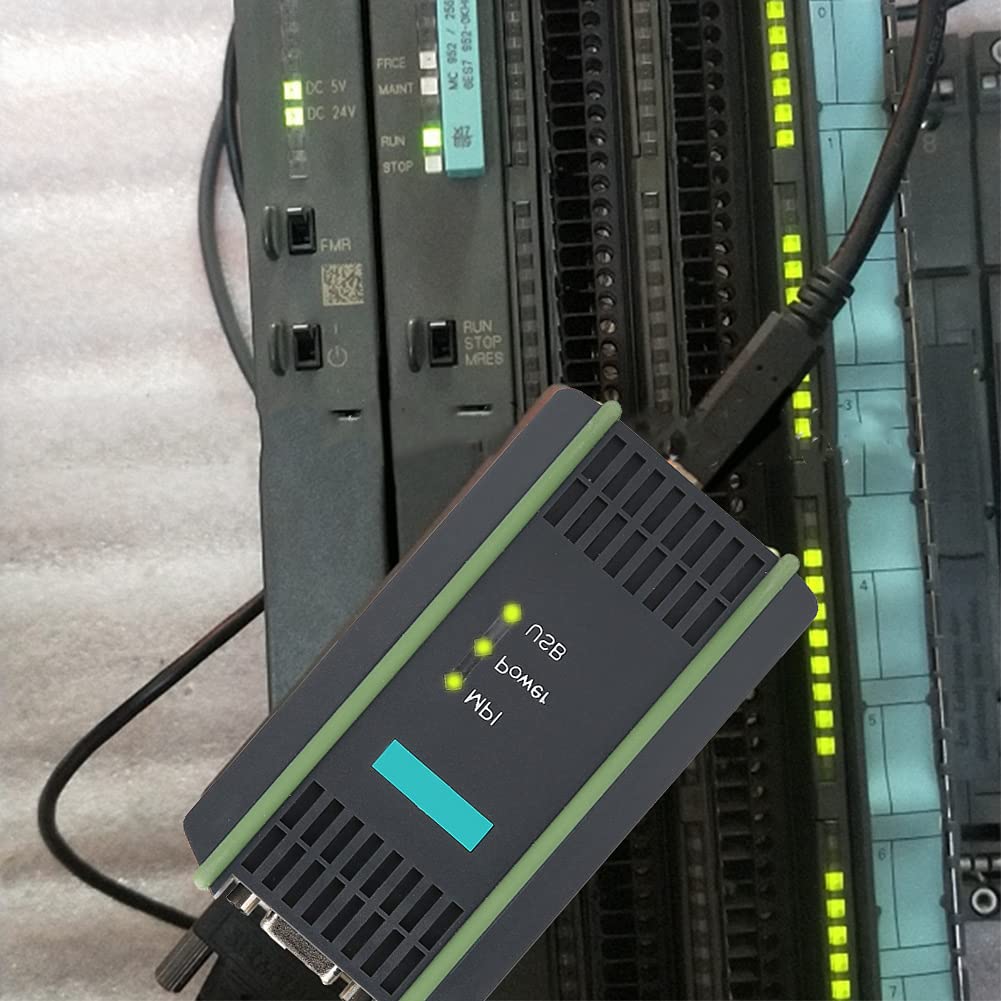 LiebeWH PLC Programming Cable PC USB MPI Adapter for S7‑300 with Optical Coupling Isolation 6GK1571‑0BA00‑0AA0 Replacement