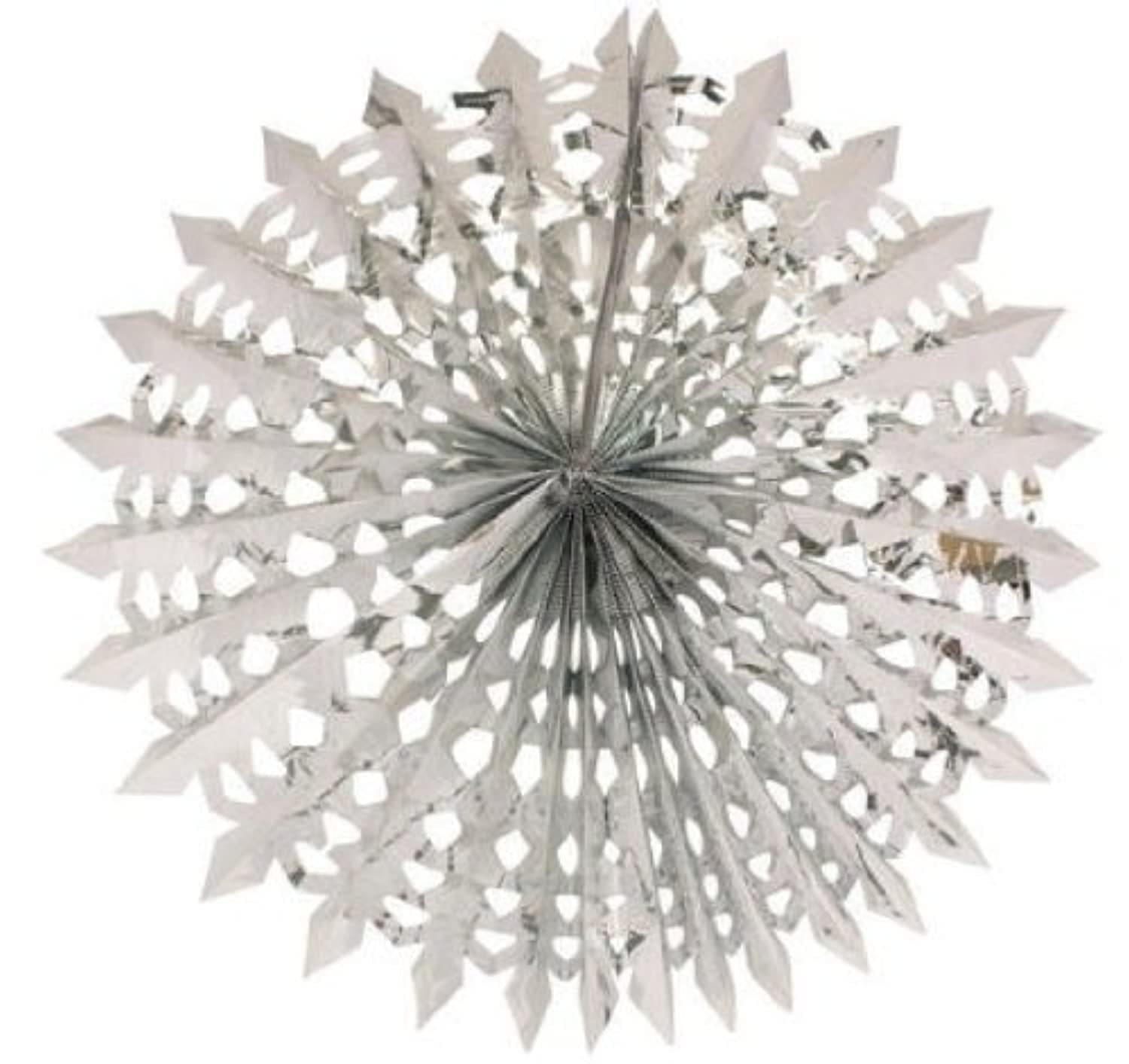 Creative Converting Glitz Silver Hanging Foil Decor, Silver