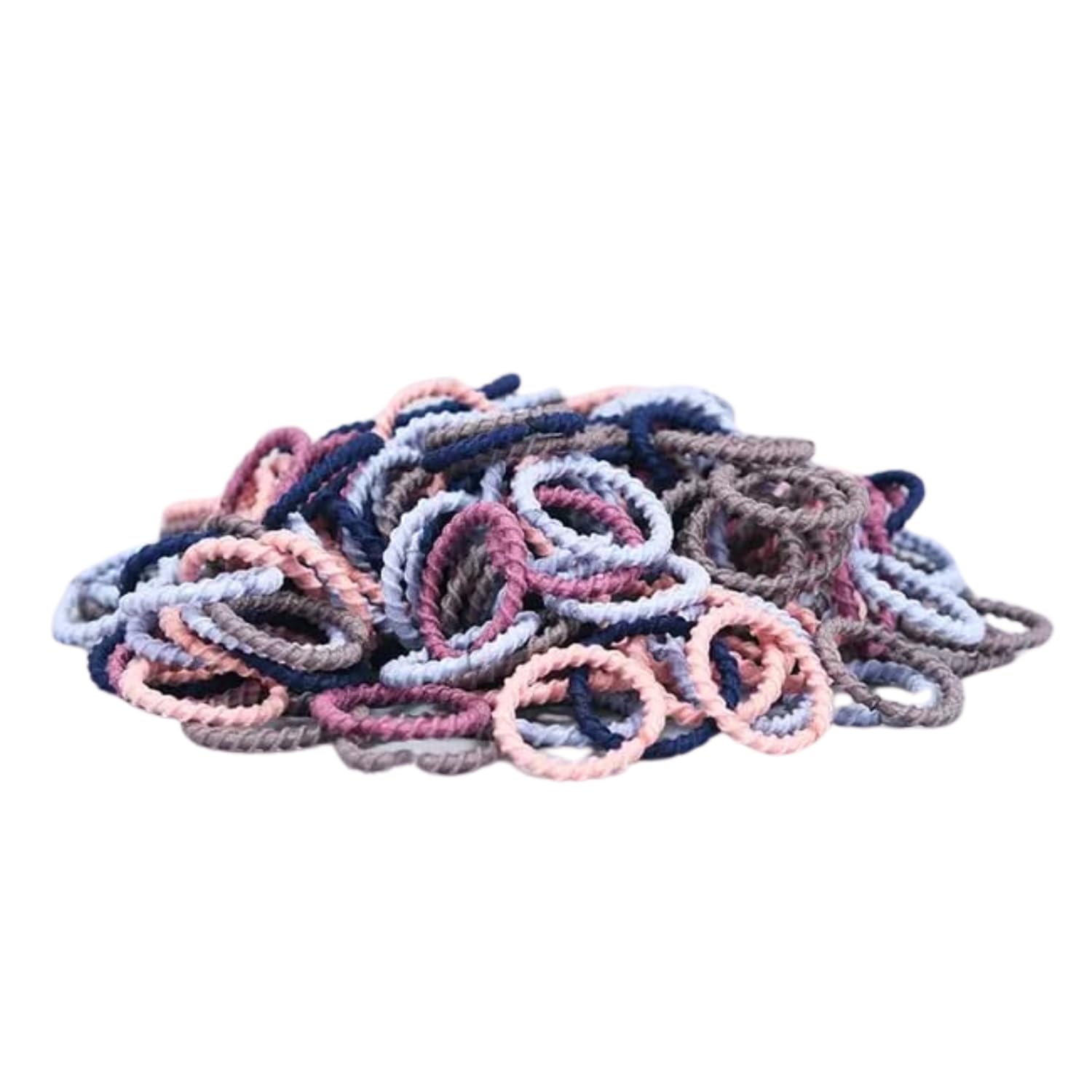 Diversa Baby Girls Elastic Rubber Bands Hair Bands Mini Hair Ties Soft Stretchable Tiny Ponytail Holders For Kid Girls,Women- Multicolor