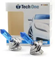 PAR LAMPADAS SUPER BRANCAS H7 8500K 55W TECH ONE