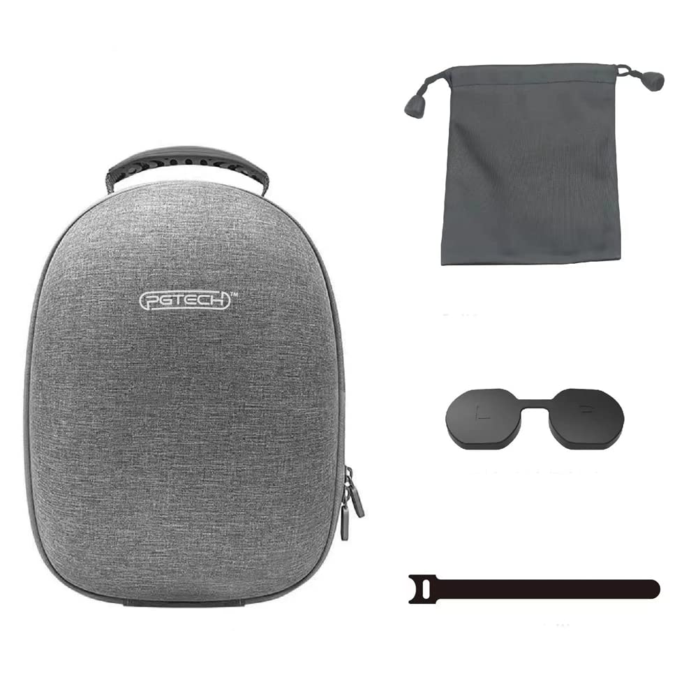 Funda de Transporte para PS VR2 – Funda de Mano rígida de EVA portátil con Cubierta Protectora de Lente para PlayStation VR2 Accesorios de Juego, para Viajes y Almacenamiento en el hogar, Gray,