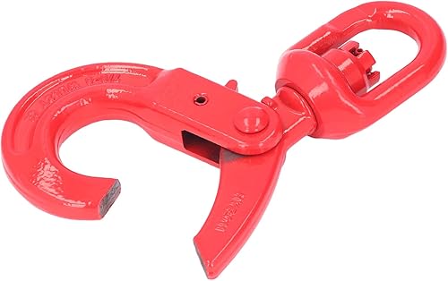 Miniatura 3 de Ganchos giratorios, gancho giratorio de acero forjado, gancho de cuerda de bloqueo fuerte, gancho de grúa de pintura, ganchos de elevación