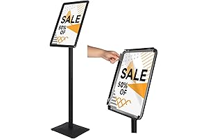 Adjustable Aluminum Poster Stand for 8.5 x 11 inch Sign