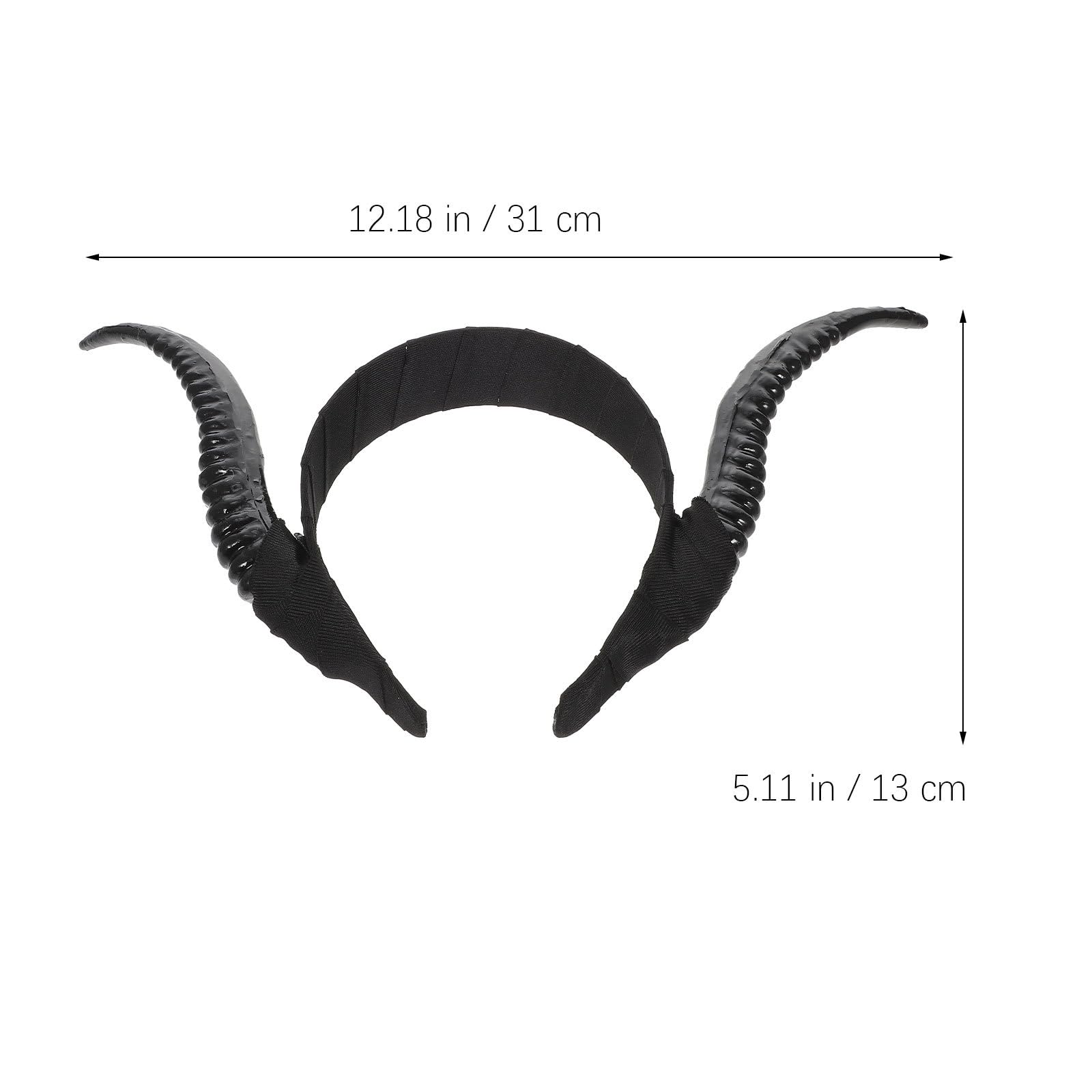 Uonlytech Gothic Teufelshorn Stirnband Halloween Kopfschmuck Cosplay Hörner Haarband Für Erwachsene Party Kostüm Zubehör