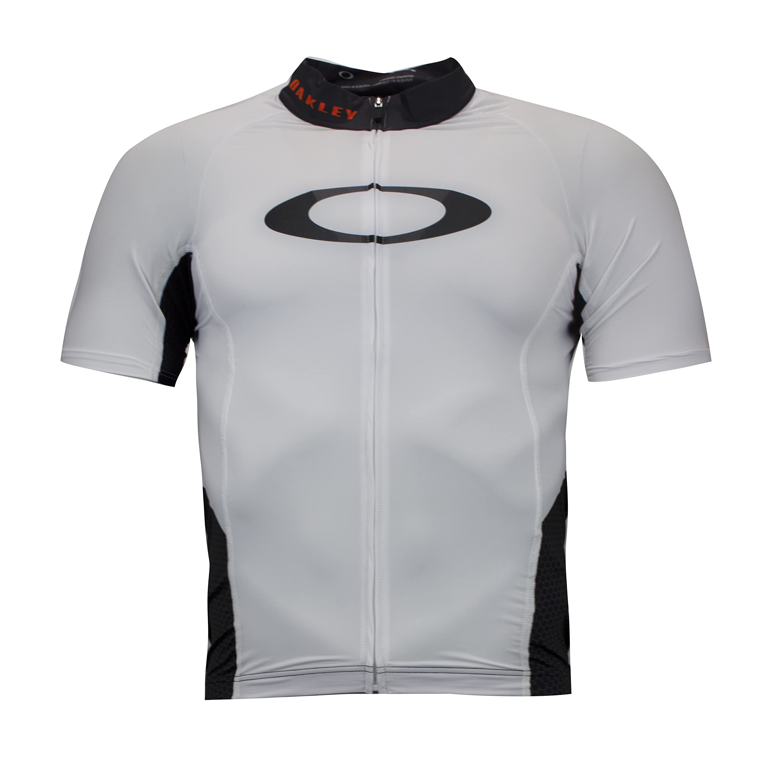 Oakley Jawbreaker Road Jersey Cycling Zip Up T-Shirt - White - Mens - Size S