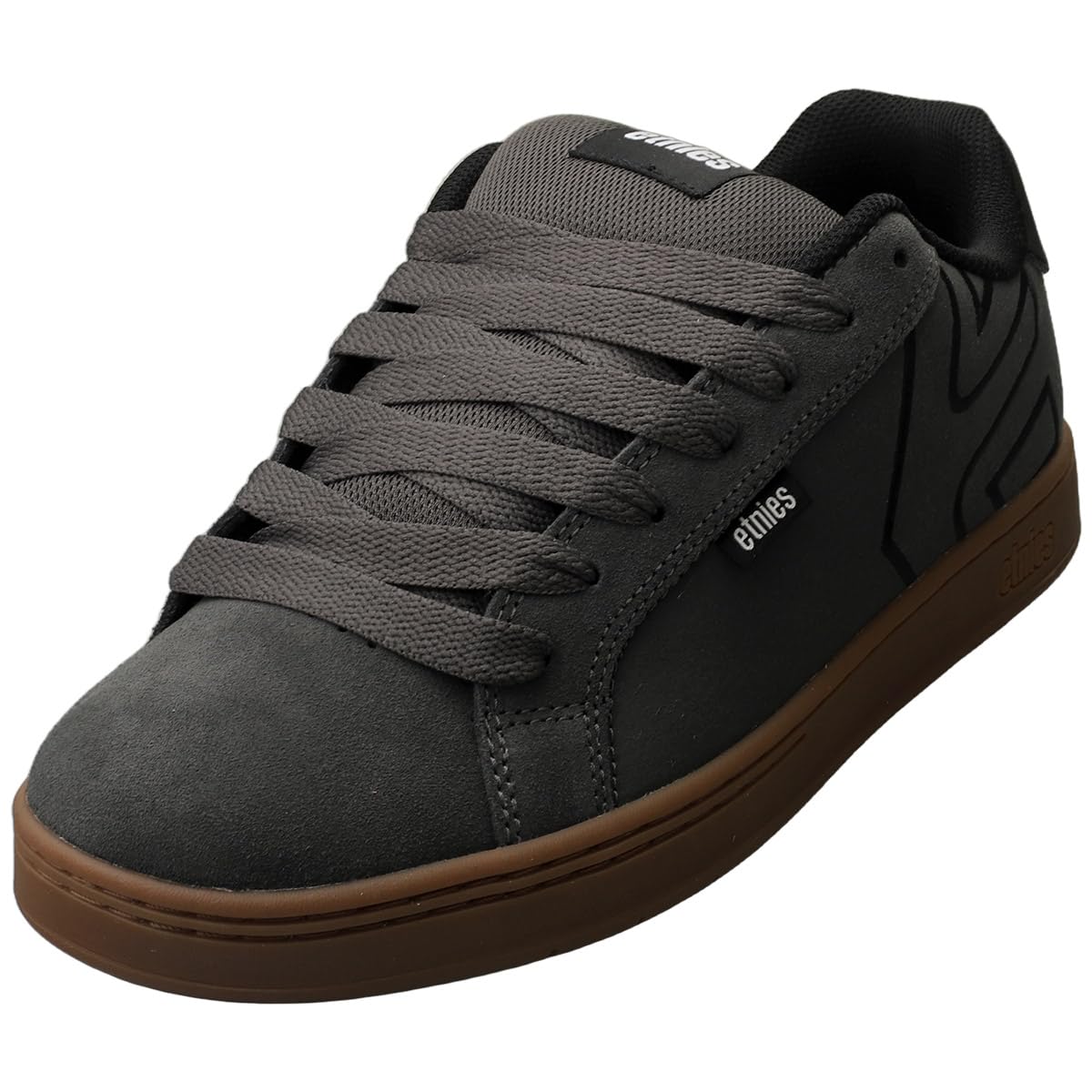 Etnies Fader - Zapatillas de Skate para Hombre, Color Gris Oscuro y Negro
