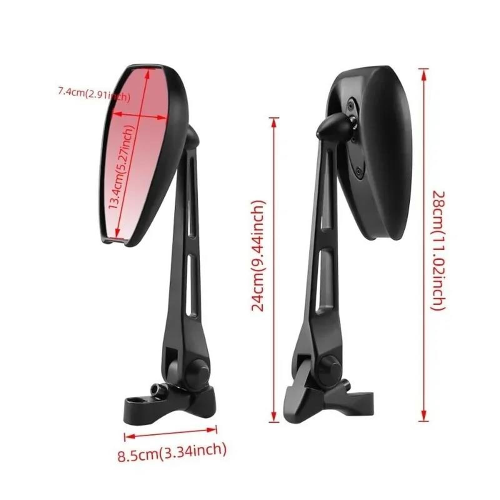Sicurezza del veicolo Specchietti Retrovisori Laterali Universali Per Moto Per Yamaha YZF 600R R1 R6 R6S Per Suzuki Per GSXR600 750 1000