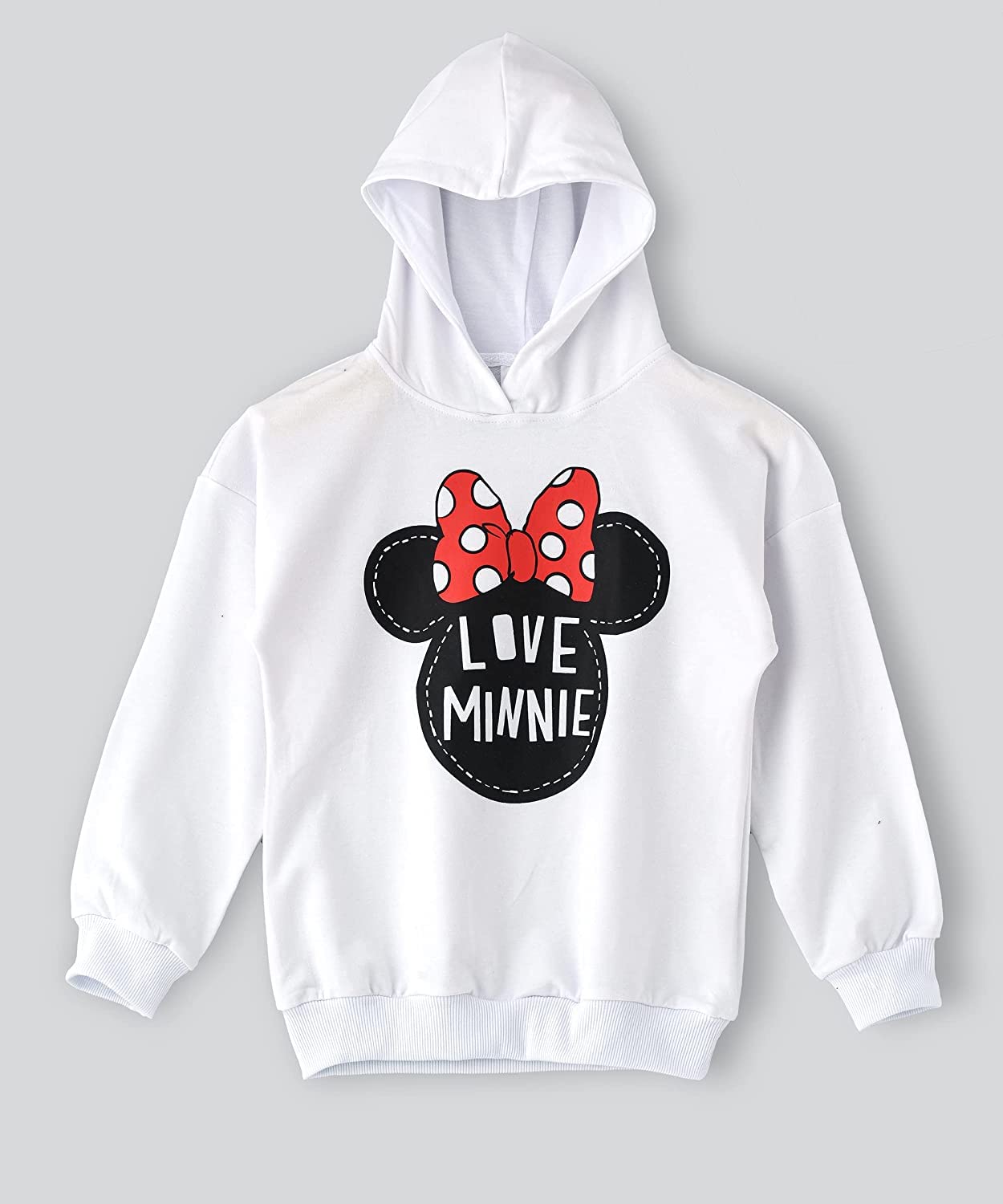 Minnie Mouse Hooded Sweatshirt for Senior Girls - White, 9-10 Year