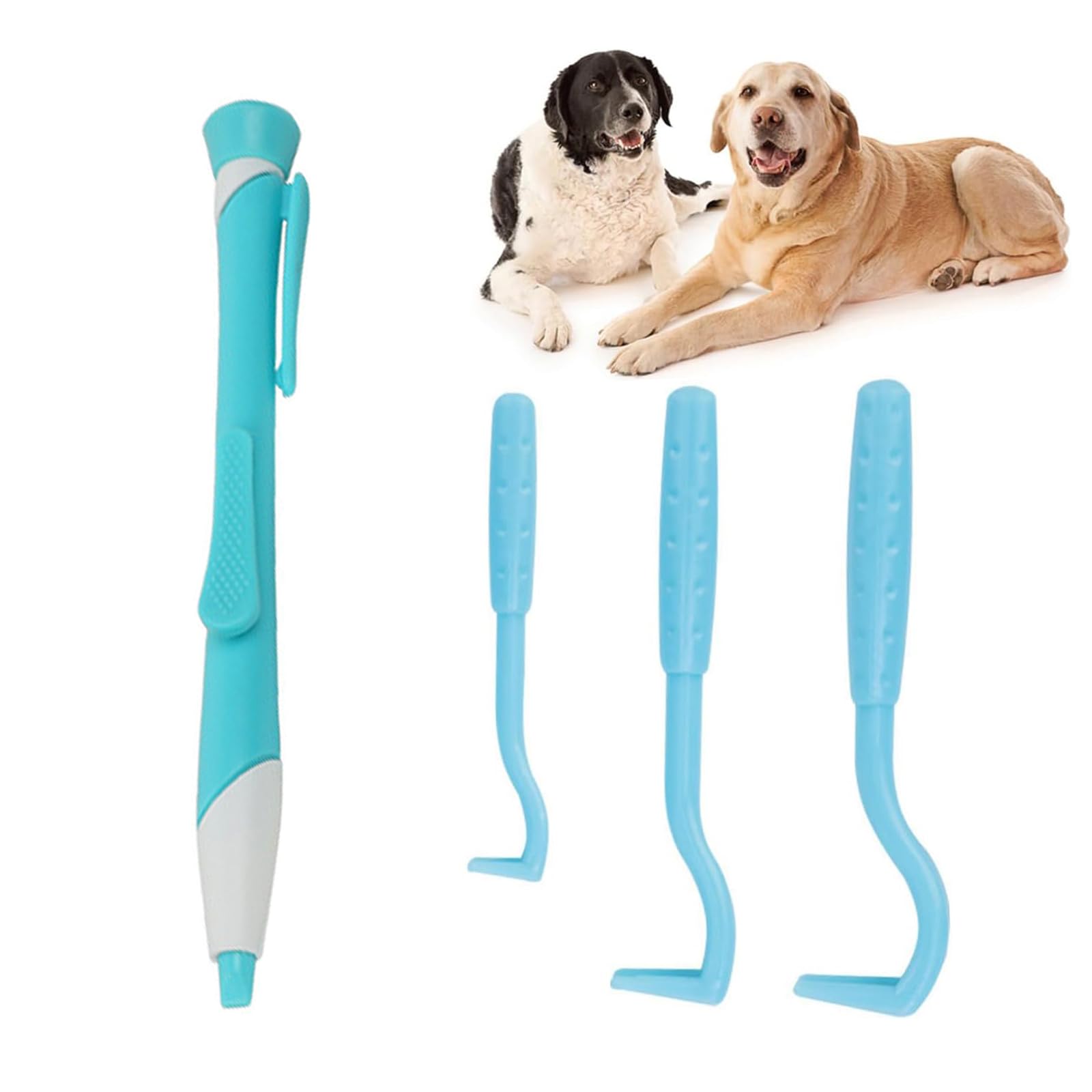 Barlone Tick Sling, Tick Tweezers for Dogs, Tick Hooks, Tick Remover for Dogs, Cats, Tick lasso for Remove Nymphia and Adult Ticks, Alternative to Tick Card, Tick Protection