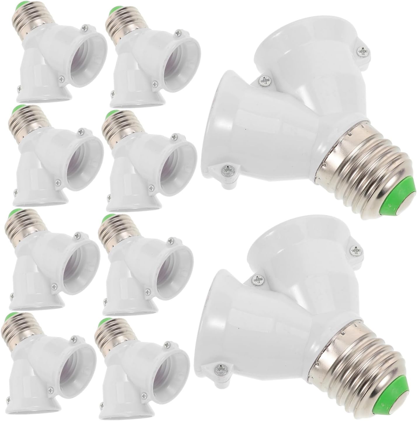 Uonlytech 50pcs Light Bulb Socket Splitter Adapter for Bulbs Light Socket Extension Cord