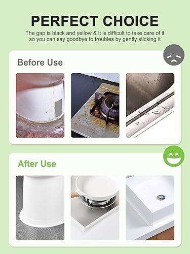 Miniatura 3 de Cinta de calafateo  Cinta autoadhesiva de PVC para sellar tina de baño, encimeras de cocina, inodoros, fregaderos de cocina, suelos de bañera y