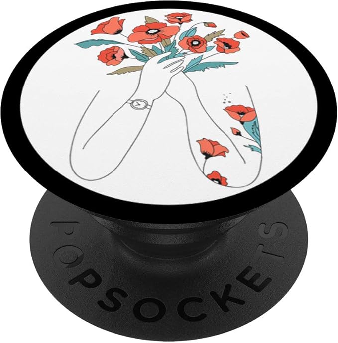 Unique Vintage Floral Tattoo Body Art | Feminism PACJ0663 PopSockets PopGrip: Swappable Grip for Pho&hellip;