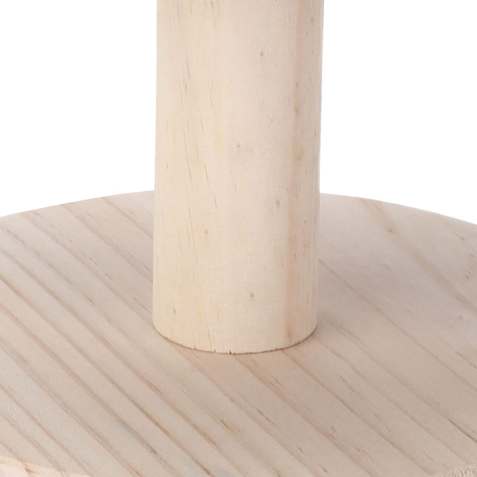 Cocoarm Asse da Stiro, Legno di Pino di Alta Qualità, Design Stabile, Ideale per Stanze Artigianali, Facile da Usare con Bordo Elastico e Caratteristiche Antiscivolo (sgabello da stiro rotondo)