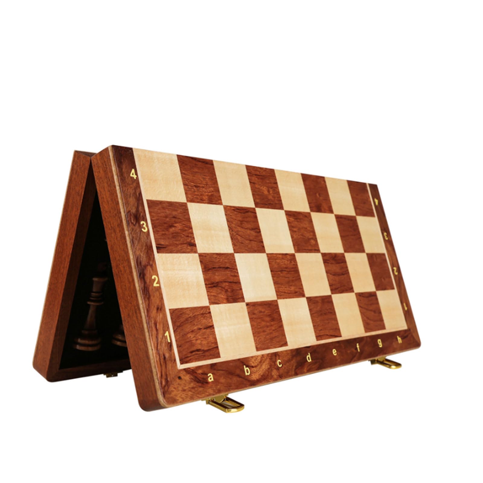 MRKU Set di Scacchi in Legno International Chess Set di Scacchi di Lusso Professionale Scacchiera da Viaggio Portatile per Gioco educativo di Compleanno in Famiglia