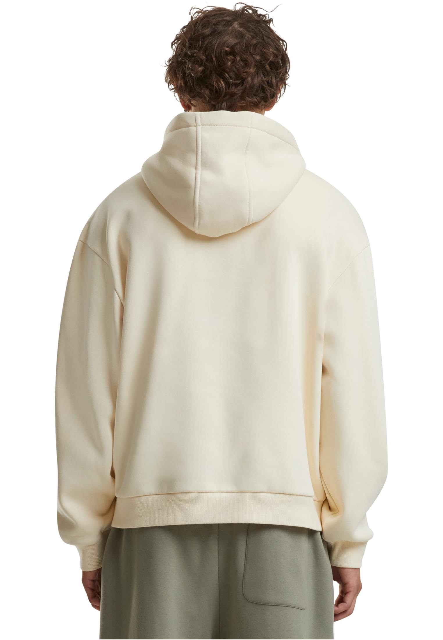 Mister Tee Męska bluza z kapturem Tokyo Tagged Graffiti Fluffy Hoody – Regular Fit bluza z kapturem z wytłoczonym napisem w stylu ulicznym, biały piasek, 4XL