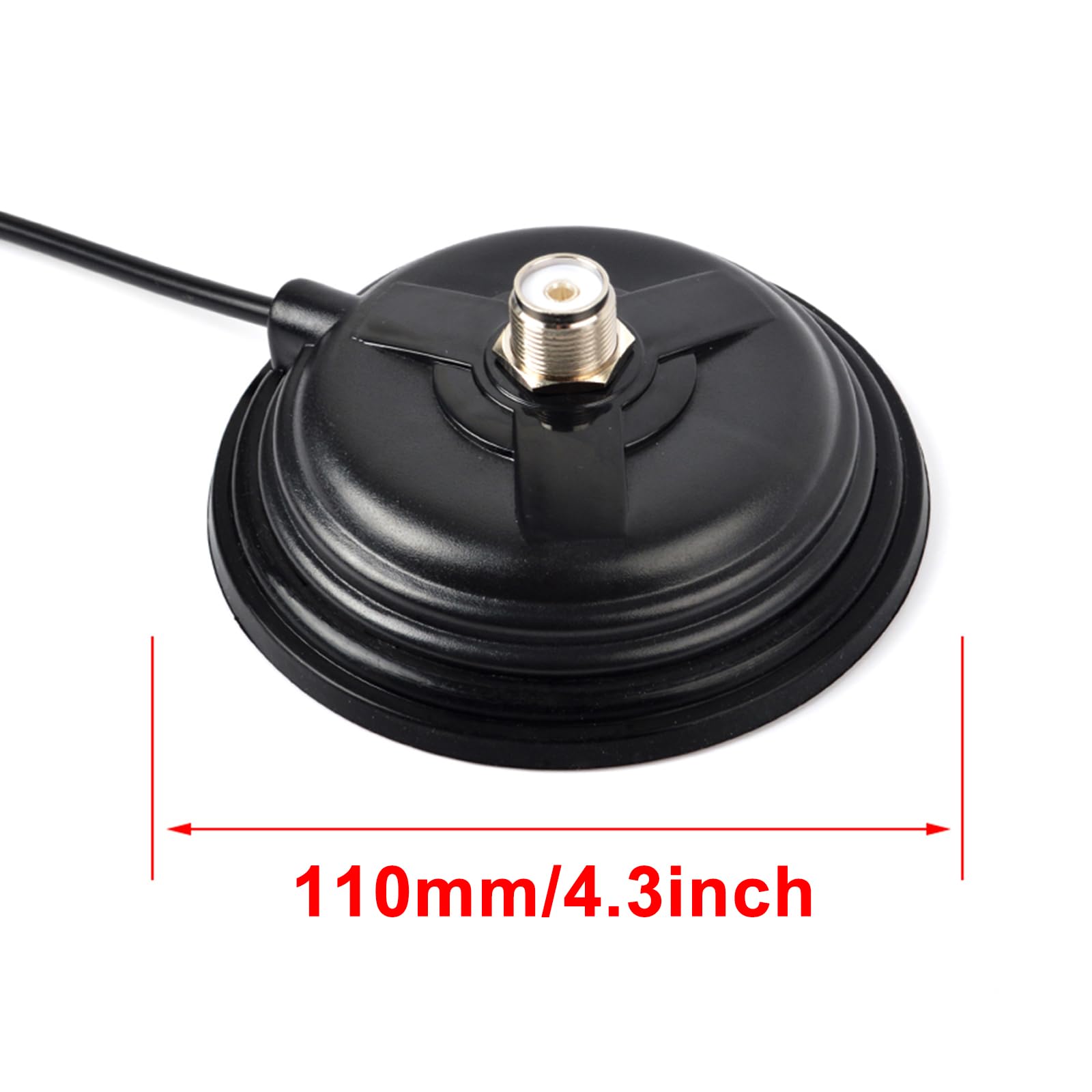 YNISBT Heavy-Duty SO239 Magnetic Antenna Mount Base W/5M(16.4ft) Low Loss RG58 Cable PL259 Connector for Anytone BTECH Icom Car Truck Mobile Radios