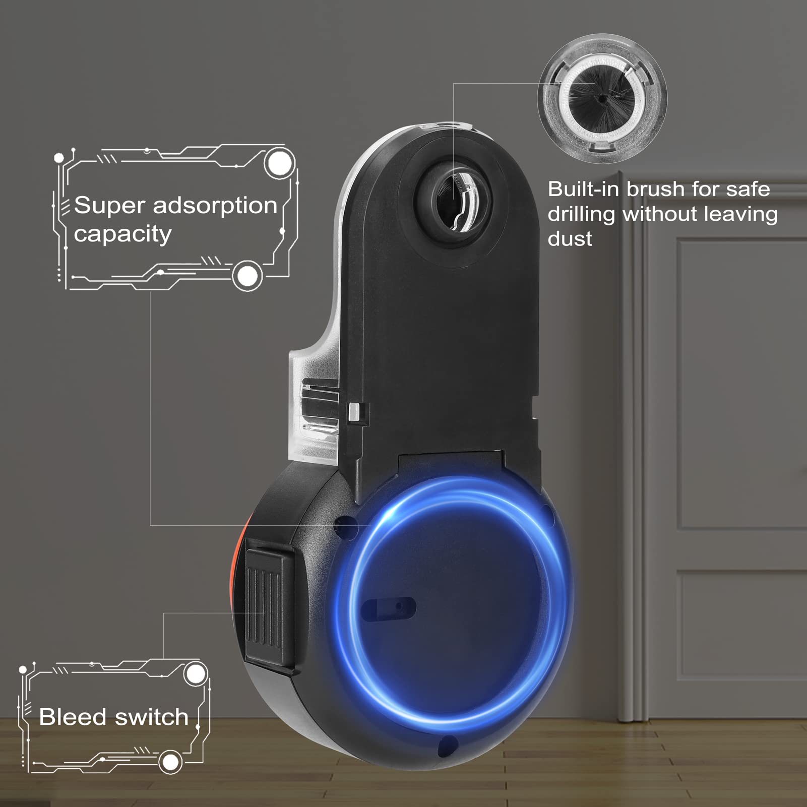 Raccogli Polvere Trapano Weytoll Copertura Antipolvere Trapano Elettrico con livello laser per Trapano a Mano, Trapano a Percussione, Trapano al Litio