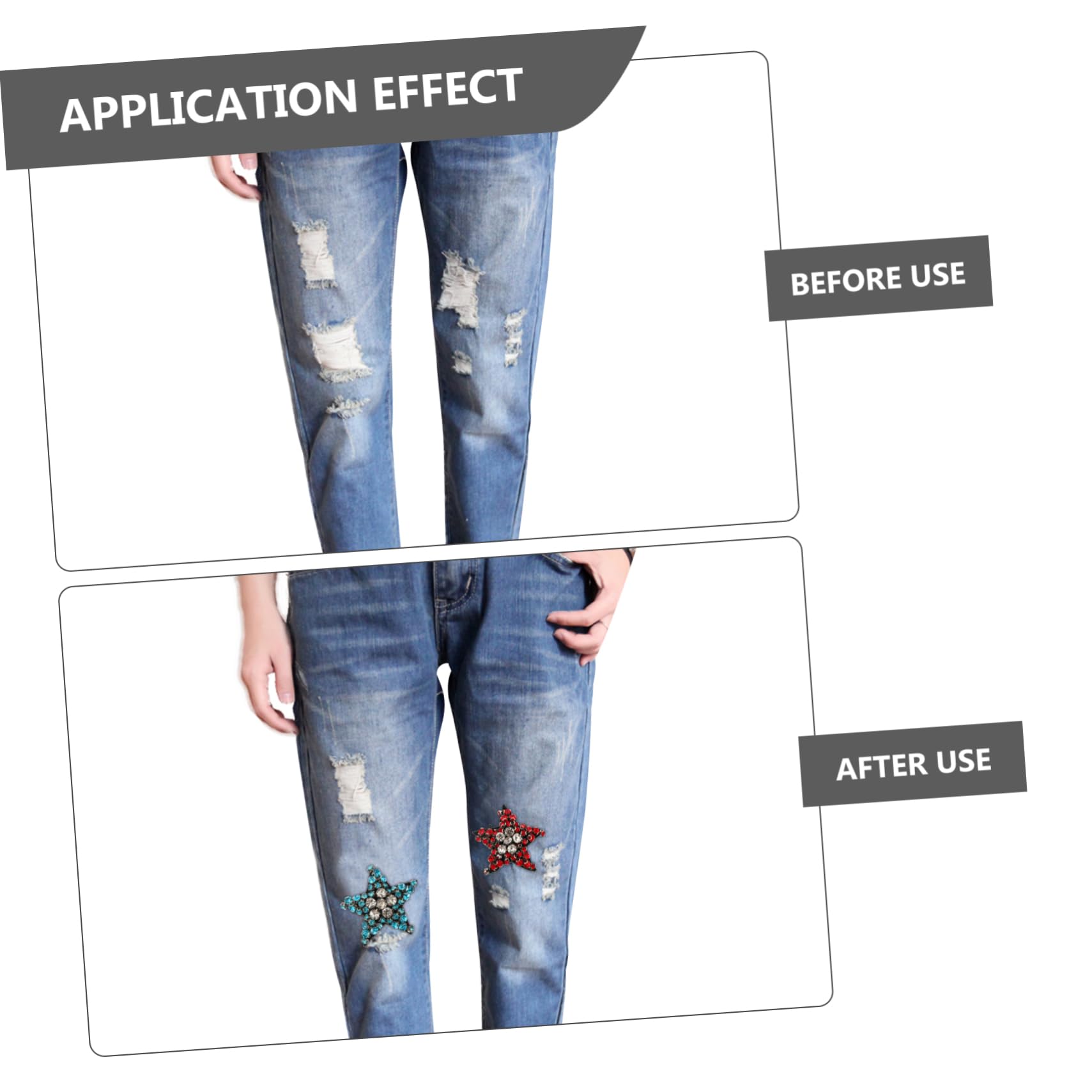 Artibetter 36pezzi Toppe Termoadesive Per Abbigliamento e Accessori Adesivi Decorativi Per Jeans Borse e Facili Applicare e Resistenti