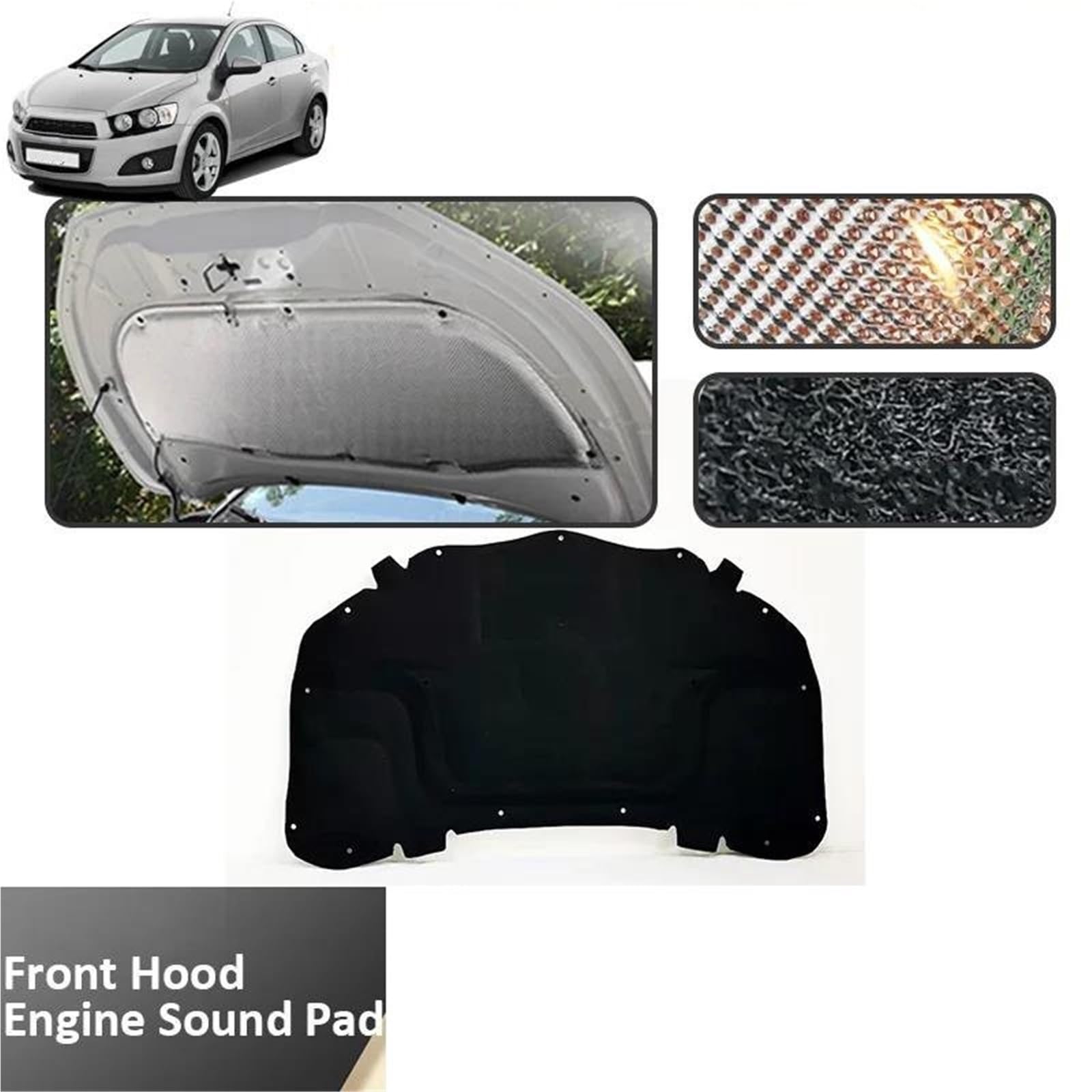 Amazon.com: Front Hood Engine Sound Insulation Pad For Amazon.com: Front Hood Engine Sound Insulation Pad For