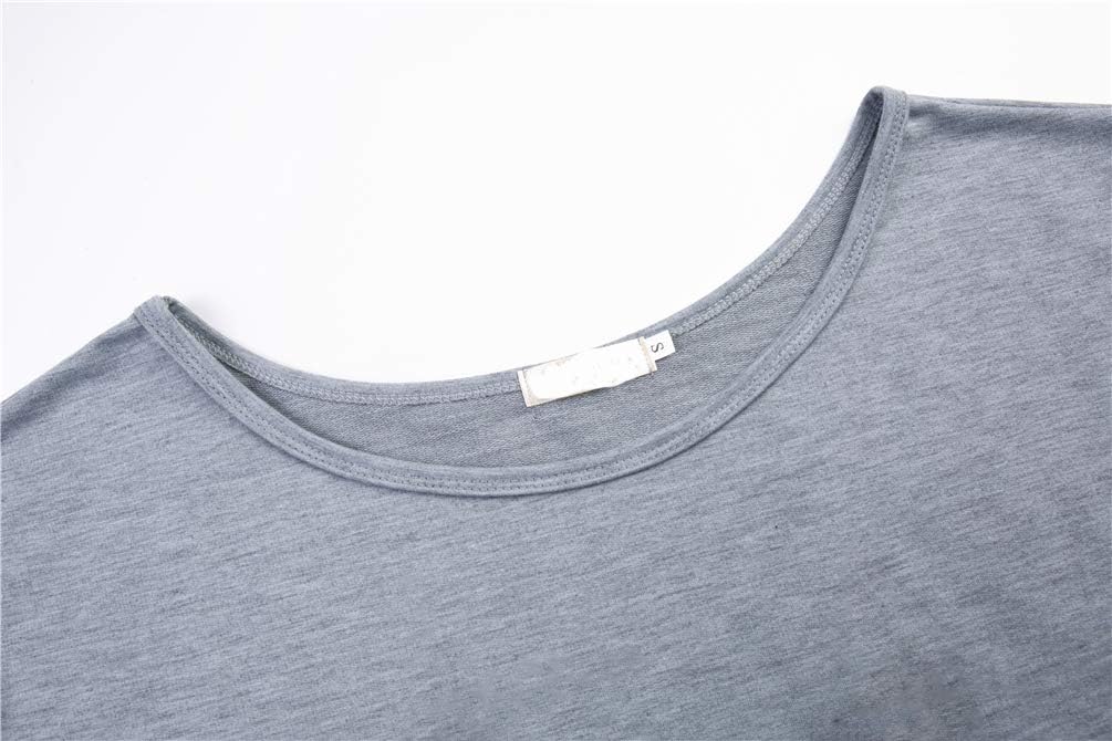 Womens Off Shoulder Sweatshirt Slouchy Long Sleeve Shirts Pullover Tops - Image 3