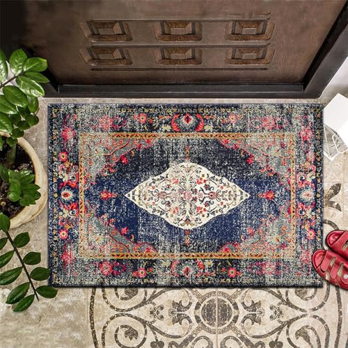 玄関マット キッチンマット 曼荼羅 マンダラ 屋内 室内 北欧 おしゃれ 寝室 遊び毛防止 滑り止め付 手洗い 抗菌加工 和風 洗濯可 可愛い お風呂 滑り止め 60*40 ドアマット カラー じゅうたん玄関 浴室マット