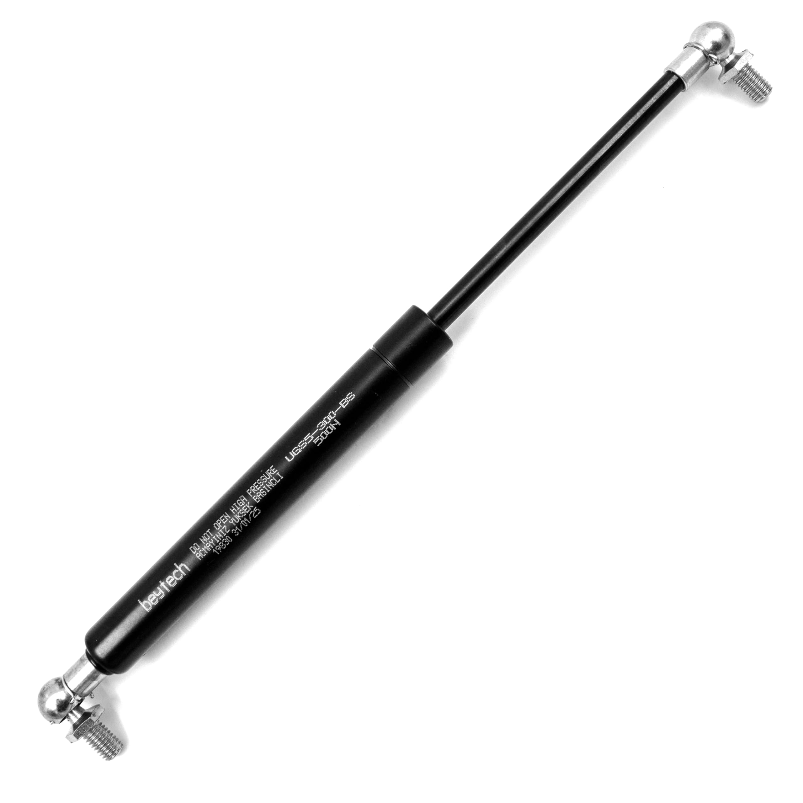 Frankberg 2 x universele gasdrukdemper, gasdrukveer, 110 N, 530 mm, 213 mm, enkele kogelkop voor meubels, camper, luifelstangen, tentstangen, kasten, gereedschapskisten, opbergafdekkingen