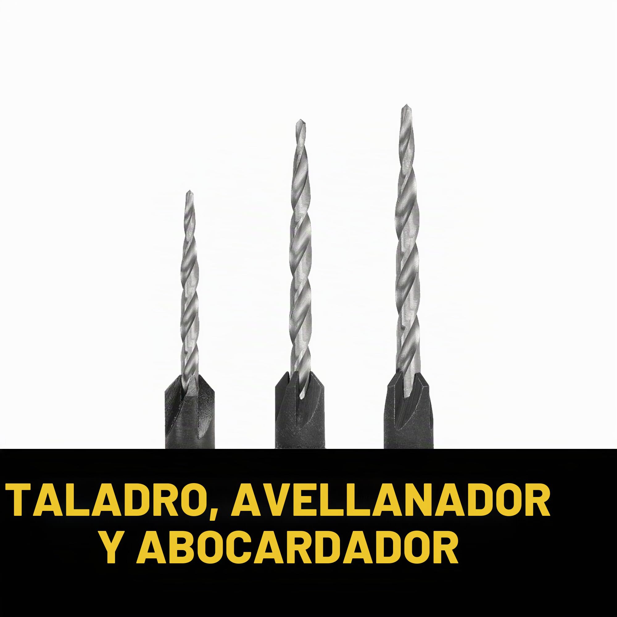 DEWALT Juego de brocas avellanadas #6, #8, #10, 3 piezas (DW2535)