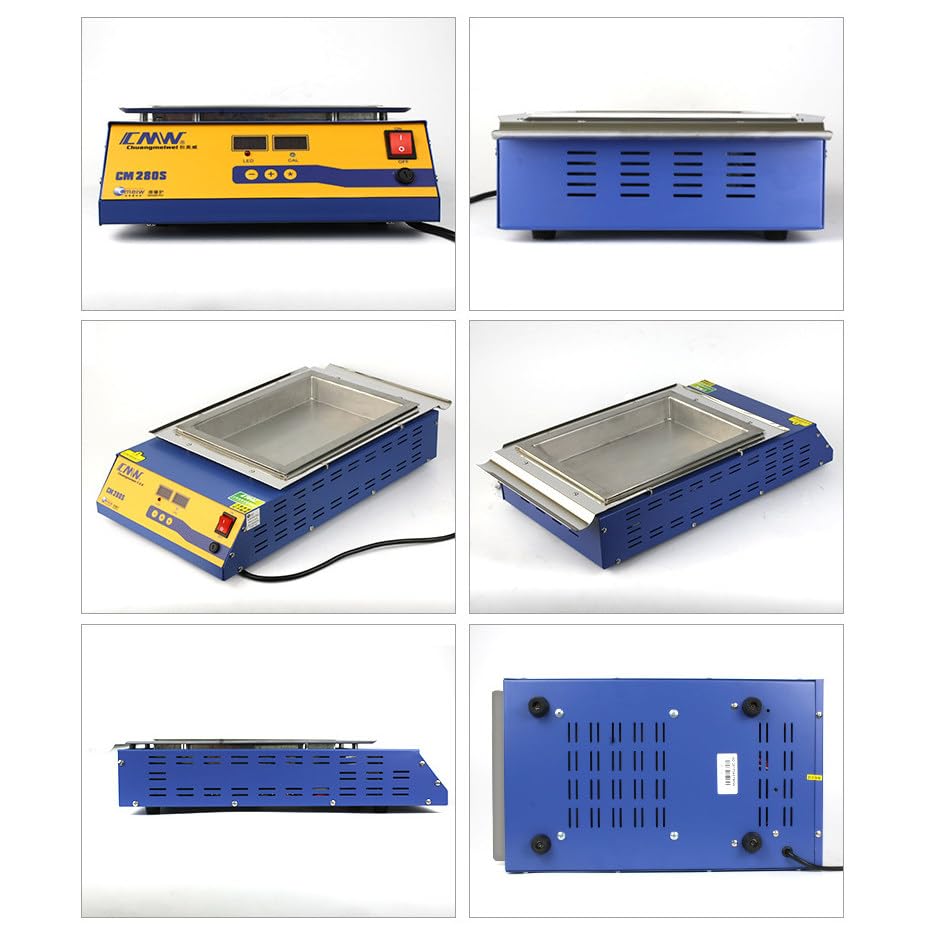 Olla de soldadura de 2000 W, horno inteligente pequeño de estaño con doble pantalla digital para baños de soldadura y soldadura