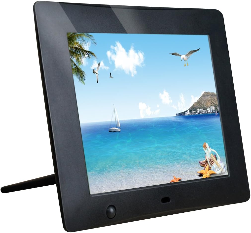 NOOU 8 Inch High Resolution Digital Photo Frame with Motion Sensor and Video Playback