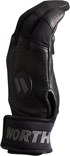 Miniatura 5 de Worth LEGIT PRO Guantes de bateo de sóftbol de lanzamiento lento  Tallas para adultos