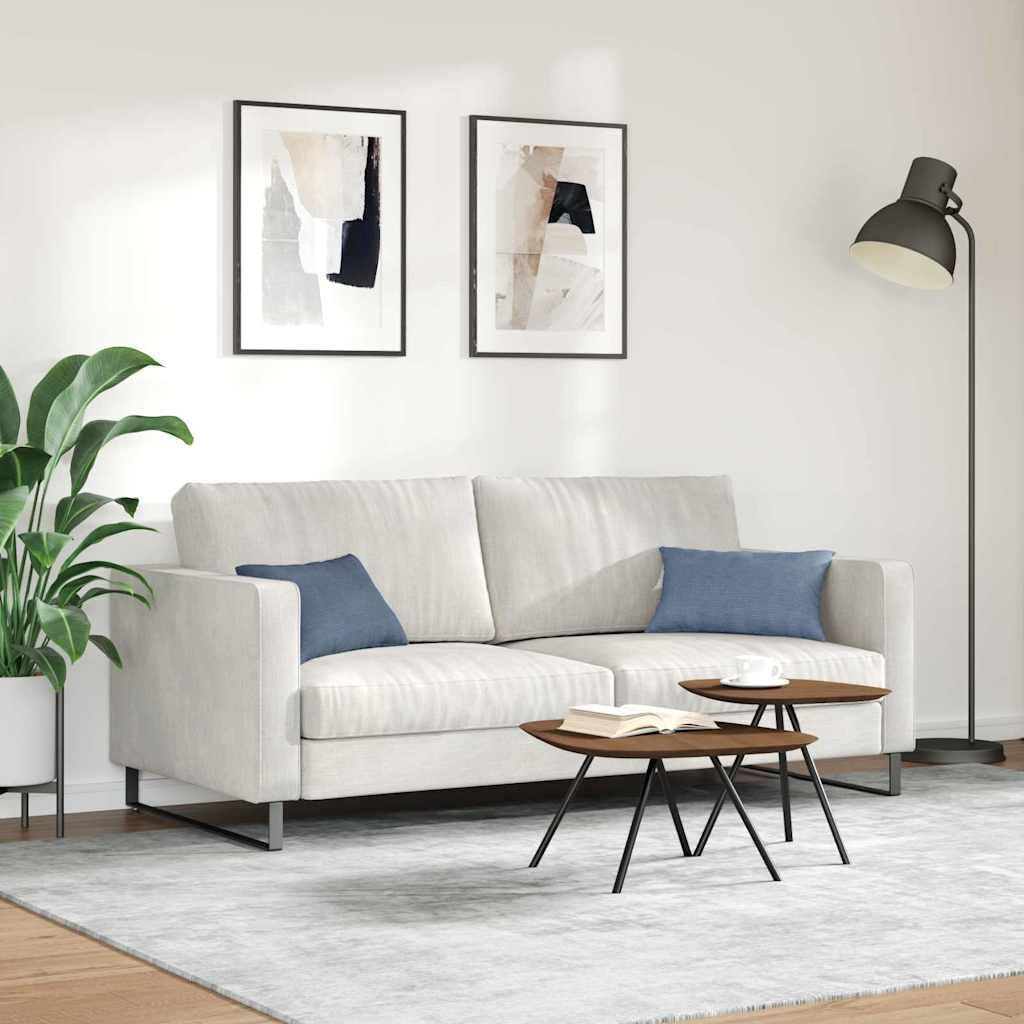 Cuscini da divano 2 pezzi blu 50 x 30 cm tessuto in cords morbido sfoderabile imbottitura in fibra poliestere per soggiorno ufficio interno comfort ergonomico