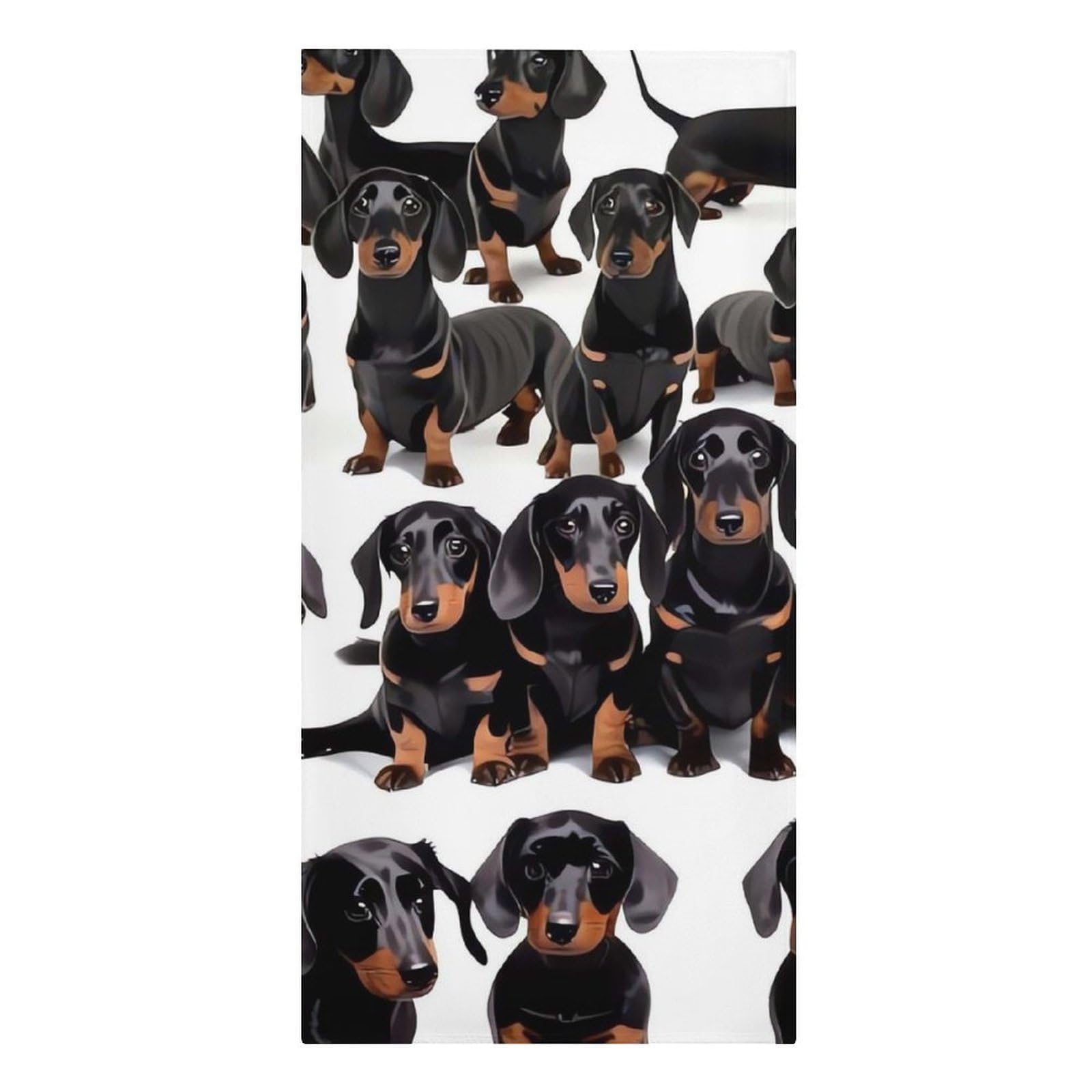QMNLKH Dachshund Weiner Pet Dog Beach Towel for Women, Large Microfiber Pool Towel for Men, Absorbent Swim Towels for Home, Lightweight Bath Towels for Camping, Yoga, 30.3"x61.4"