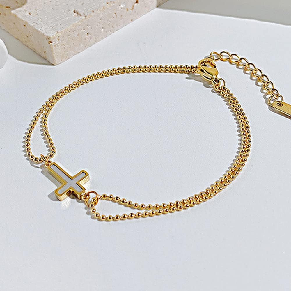 Charm Beach Chain Bracelet for Women - Cute Dainty 14k Gold Filled Waterproof Bracelets Friendship Jewelry Gifts - Image 4