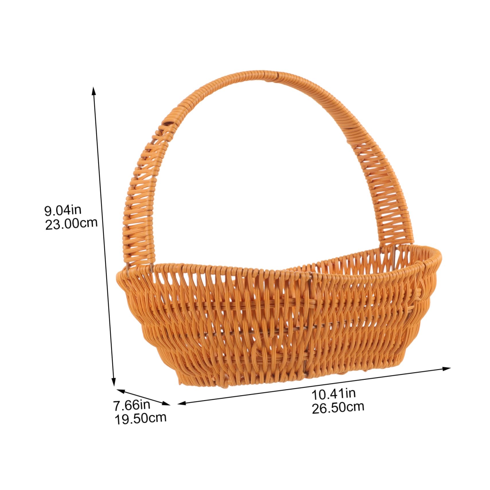 Portable Woven Flower Basket Rustic Decorative Storage Basket for Floral Arrangements Multi Functional DIY Flower Holder for Home Decor Living Room and Bedroom