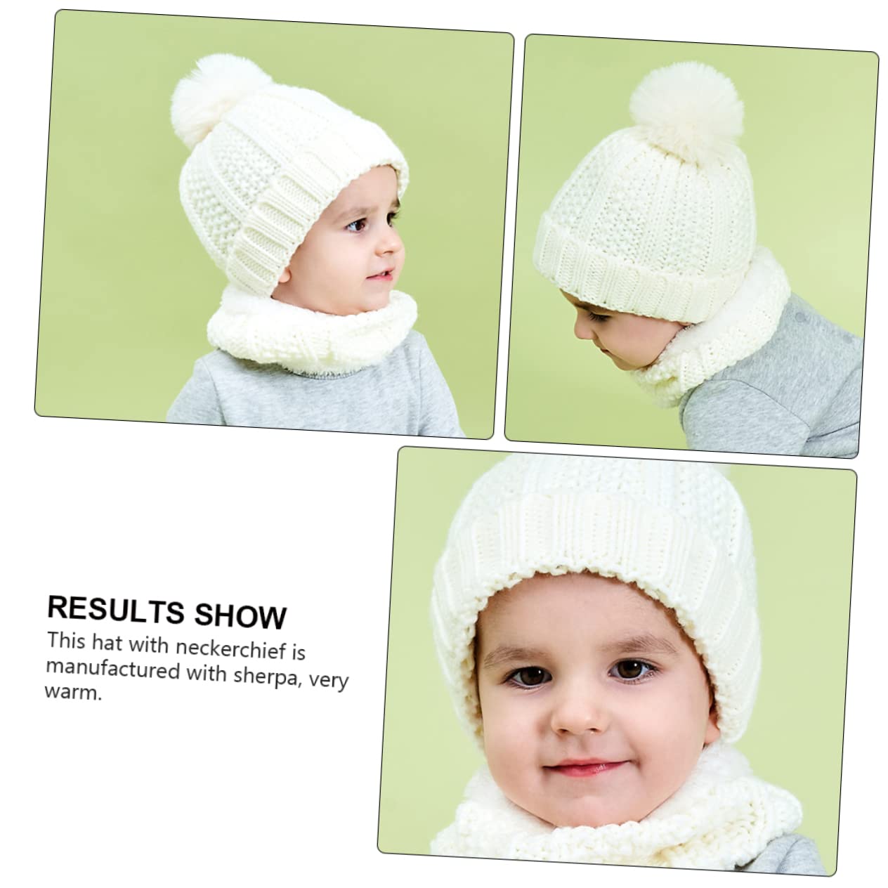 Beavorty Gorro de Térmico para Bufanda de Sombrero de Aislante Mano para Bebés